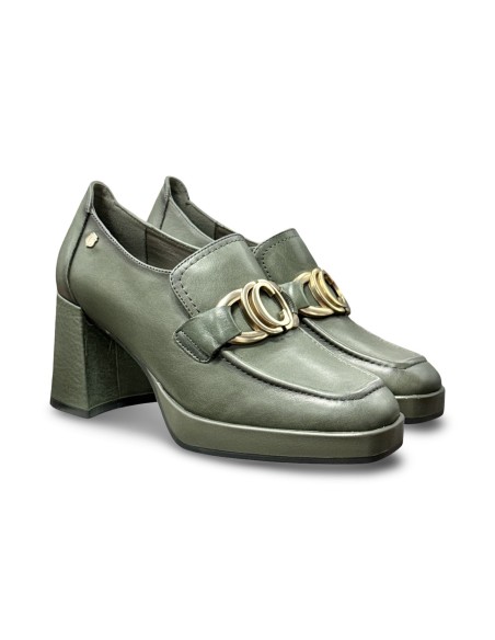 Carmela 161849 stivaletti donna in pelle verde