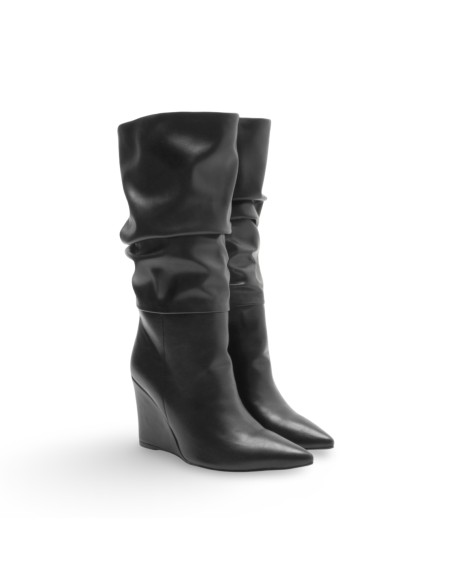 Queen Helena K3454 stivali donna in pelle nero