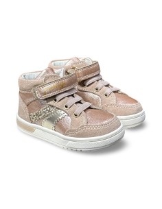 Primigi 6904711 sneakers bambina in pelle/camoscio nude