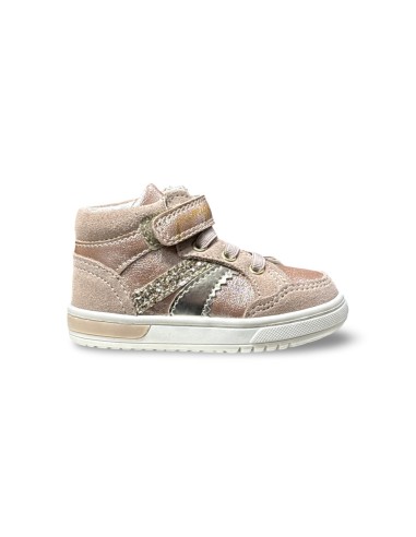 Primigi 6904711 sneakers bambina in pelle/camoscio nude