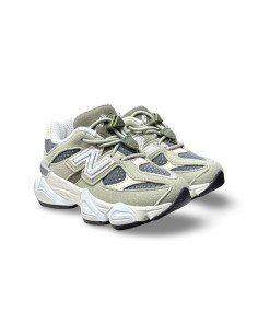 New Balance 9060 IV9060CD sneakers bambino/a in camoscio verde/bianco