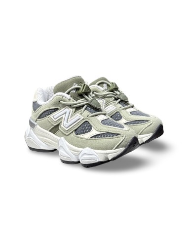 New Balance 9060 IV9060CD sneakers bambino/a in camoscio verde/bianco