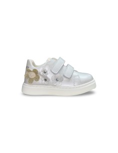 Balducci CITA7089 sneakers bambina in pelle bianco perla 2