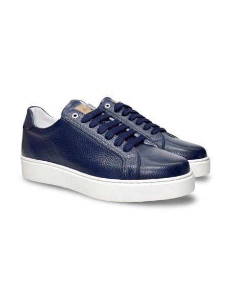 Exton 830 sneakers uomo in pelle bottolato blu