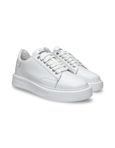 Exton 1969 scarpe unisex da ragazzo/a in pelle bianco