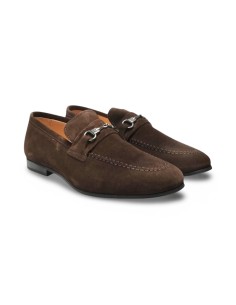 Exton 167 mocassini uomo in camoscio terra