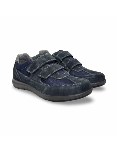 Enval Soft 7713211 scarpe uomo in camoscio rete blu notte