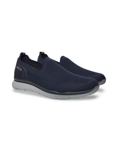 Enval Soft 7725011 slip on uomo in tessuto blu