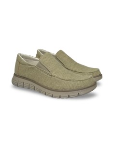 Enval Soft 7720722 slip on uomo tessuto cotone color sabbia