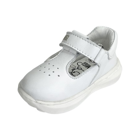 Primigi 3905211 scarpe bambino primi passi in pelle bianco