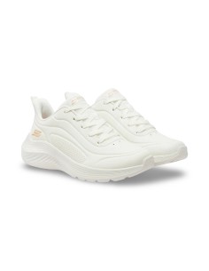 Skechers 117485 sneakers donna in pelle bianco