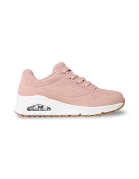 Skechers 73690/BLSH sneakers donna in pelle rosa