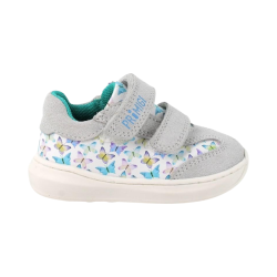 Primigi 3905011 sneakers bambina in pelle e camoscio grigio