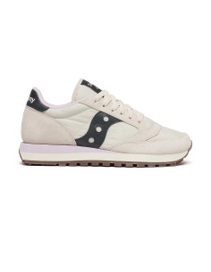 Saucony Jazz Original S1044-713 sneakers donna in camoscio/tessuto crema