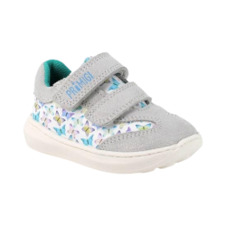 Primigi 3905011 sneakers bambina in pelle e camoscio grigio 2