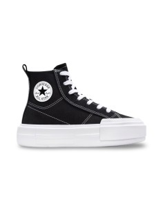 Converse Ctas Cruise HI A10724C black white black sneakers donna in tela