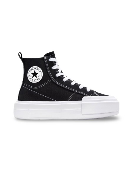 Converse Ctas Cruise HI A10724C black white black sneakers donna in tela