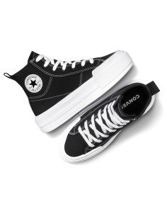 Converse Ctas Cruise HI A10724C black white black sneakers donna in tela 2