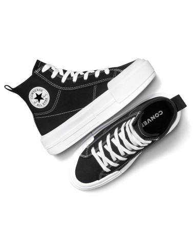 Converse Ctas Cruise HI A10724C black white black sneakers donna in tela