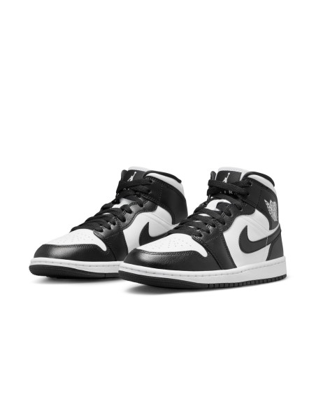 Nike WMNS Air Jordan 1 Mid DV0991 101 sneakers uomo in pelle bianco/nero