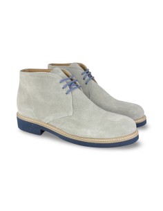 Exton 2144 stivaletti uomo in camoscio grigio