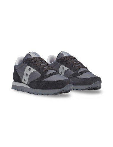 Saucony Jazz Original S2044-727 sneakers uomo in camoscio/tessuto nero/grigio