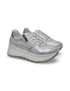 Igi&Co 7661322 sneakers donna in pelle argento
