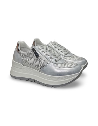 Igi&Co 7661322 sneakers donna in pelle argento