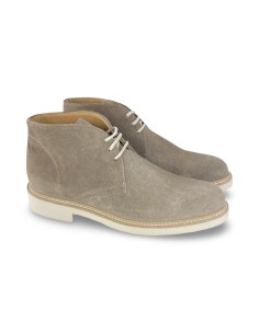 Exton 2144 stivaletti uomo in camoscio beige