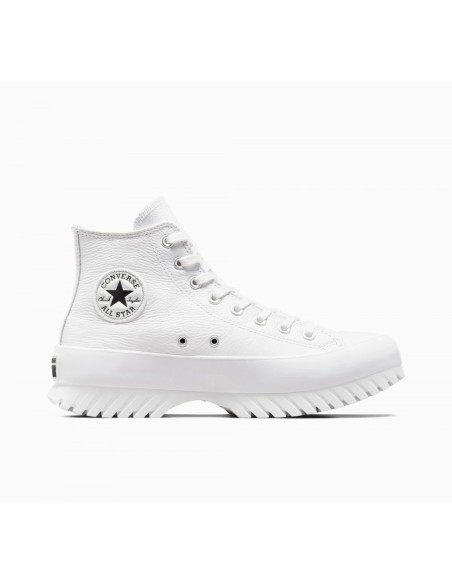 Converse Chuck Taylor All Star Lugged A03705C-TW sneakers donna in pelle bianco