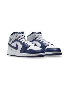 Nike Air Jordan 1 Mid (GS) DQ8423 146 sneakers da ragazzo/a navy/grey