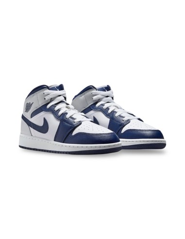 Nike Air Jordan 1 Mid (GS) DQ8423 146 sneakers da ragazzo/a navy/grey