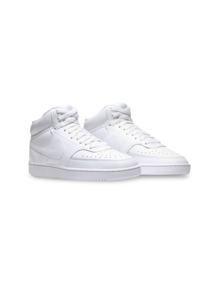 Nike Court Vision Mid NN DN3577 100 sneakers uomo in pelle bianco
