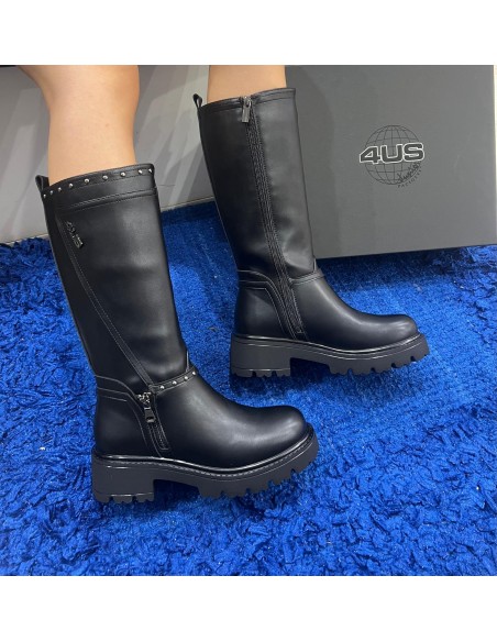 Cesare Paciotti 4US 4BX123 stivali donna in pelle nero