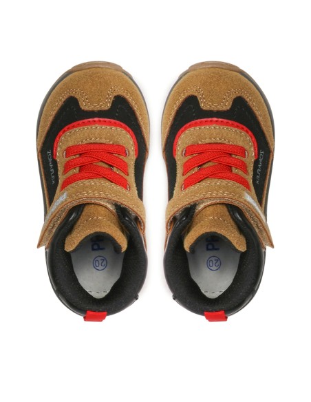 Primigi 2947611 sneakers bambino in camoscio senape/nero