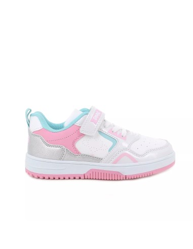 Primigi 6968011 sneakers bambina in similpelle bianco rosa