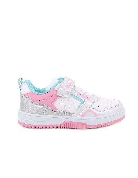 Primigi 6968011 sneakers bambina in similpelle bianco rosa