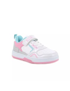 Primigi 6968011 sneakers bambina in similpelle bianco rosa 2