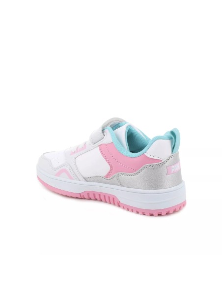 Primigi 6968011 sneakers bambina in similpelle bianco rosa