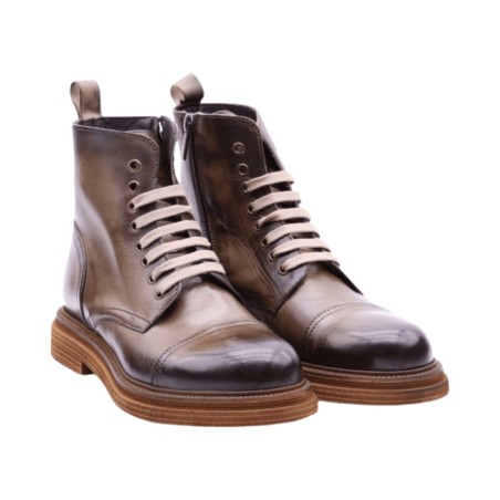 Exton 9255 stivaletti uomo in pelle testa di moro