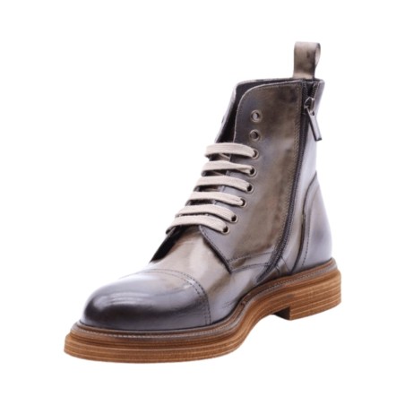 EXTON 9255 stivaletti uomo in vera pelle testa di moro