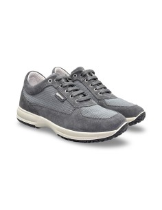 Igi&Co 7621111 sneakers uomo in camoscio/rete grigio