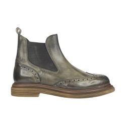 EXTON 9252 stivaletti uomo in pelle verde