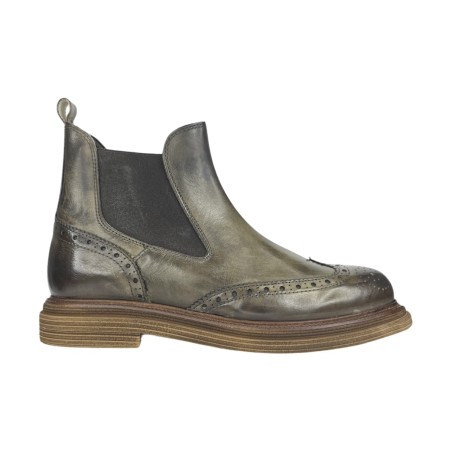 EXTON 9252 stivaletti uomo in pelle verde