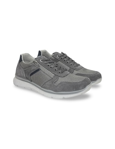 Enval Soft 7725111 sneakers uomo in camoscio grigio