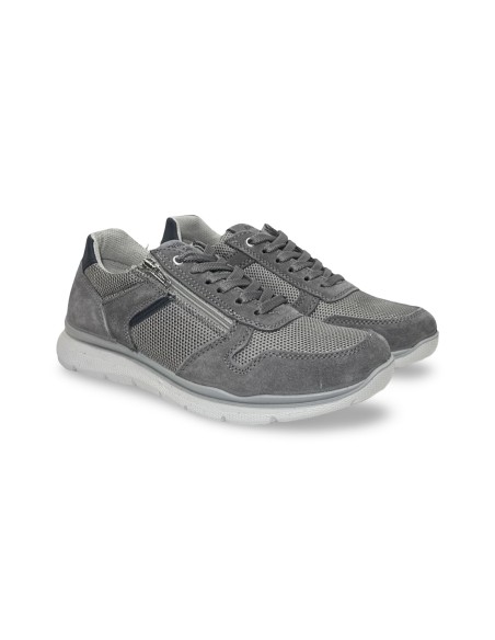 Enval Soft 7725111 sneakers uomo in camoscio grigio