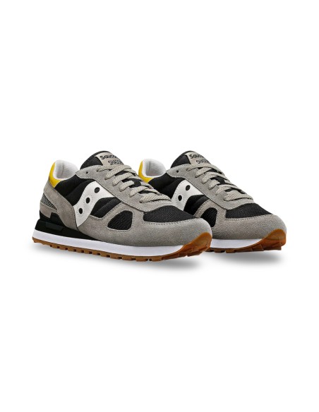 Saucony Shadow Original S2108-884 sneakers uomo in camoscio nero/grigio