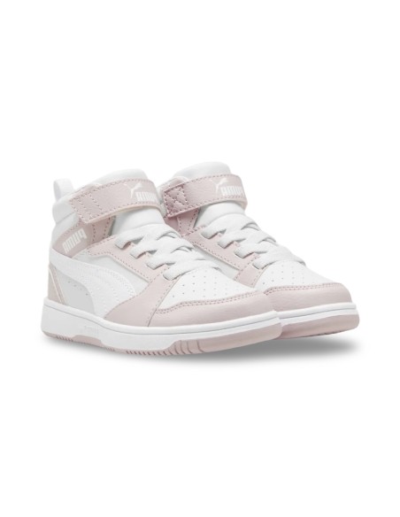 Puma Rebound V6 Mid 393832 20 sneakers bambina in pelle