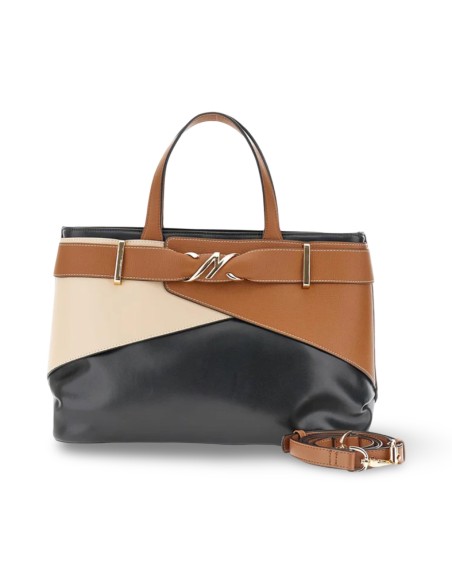 Cafe' Noir C3WG0918 borsa donna in pelle multicolor