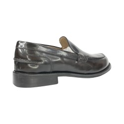 EXTON 103 mocassini uomo in abrasivato cognac 2